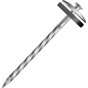 Prego Telheiro Gerdau Ardox  18X27 (3,40X62mm) Pacote 1/2Kg