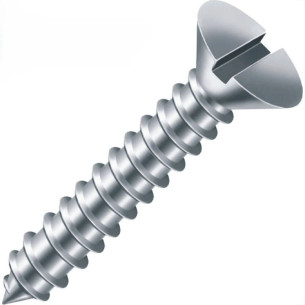 Parafuso Auto Atarraxante Chata Fenda Jomarca 3,9 X 32Mm - Kit C/5 Centos