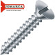 Parafuso Auto Atarraxante Chata Fenda Jomarca 4,2 X 13 - Kit C/5 Centos