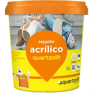 Rejunte Acrilico Quartzolit Branco 1Kg