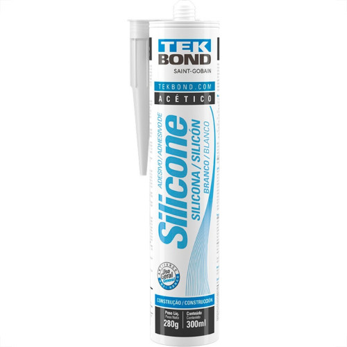 Silicone Acetico Tekbond 280Gr. Branco Silicone Acetico Tekbond 280Gr. Branco