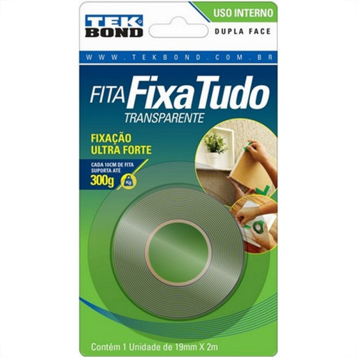 Fita Dupla Face Tekbond Acrilica Externa 19Mm X 2M Fita Dupla Face Tekbond Acrilica Externa 19Mm X 2M