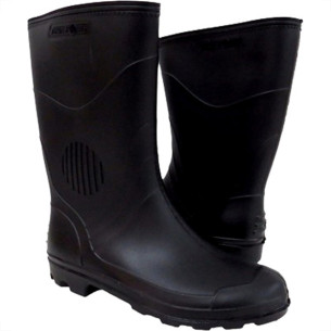 Bota Galocha Pega Forte Preta 323 No.43 Com Meia