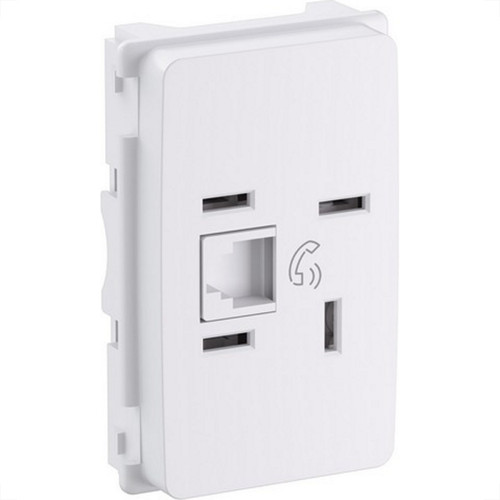 Conjunto Pial Zeffia Modulo Com Placa 1 Tomada Telefone Rj11 0125 Conjunto Pial Zeffia Modulo Com Placa 1 Tomada Telefone Rj11 0125