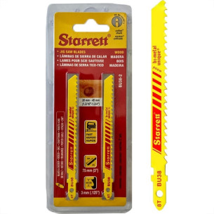 Serra Tico-Tico Lamina Starrett Madeira Bi-Metal Com 2 Pecas Bu38-2 - 75Mm - 8T