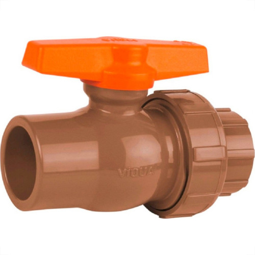 Registro Esfera Pvc Com Uniao Soldavel Viqua 50Mm - Kit C/2 Pecas Registro Esfera Pvc Com Uniao Soldavel Viqua 50Mm - Kit C/2 Pecas