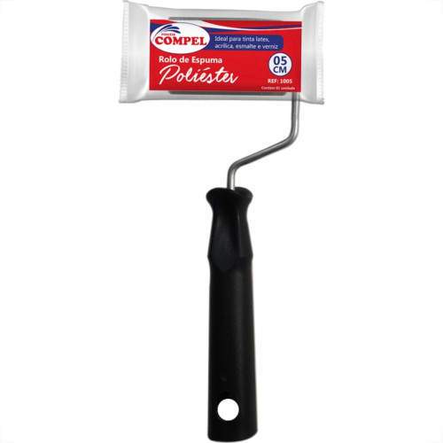 Rolo De Poliester Compel 5Cm - Kit C/12 Pecas Rolo De Poliester Compel 5Cm - Kit C/12 Pecas