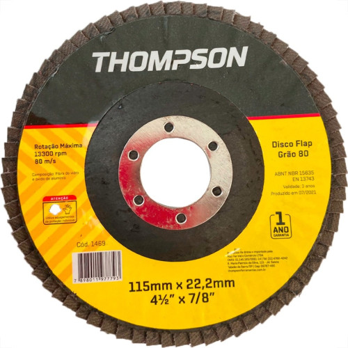 Disco Flap Thompson 4.1/2'' - Grao 80 Disco Flap Thompson 4.1/2'' - Grao 80