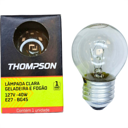 Lampada Para Geladeira/Fogao/Lustre Thompson 40Wx127V. Clara - Kit C/10 Pecas Lampada Para Geladeira/Fogao/Lustre Thompson 40Wx127V. Clara - Kit C/10 Pecas