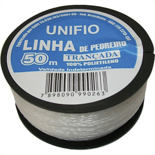 Linha Para Pedreiro 1 Fio Unifio 50M . / Kit C/ 12 Peca