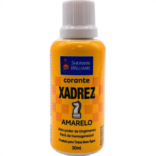 Corante Para Tinta Xadrez Amarelo (50Ml) . / Kit C/ 12 Peca