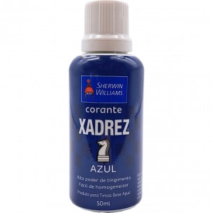 Corante Para Tinta Xadrez Azul (50Ml) . / Kit C/ 12 Peca