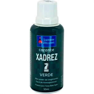 Corante Para Tinta Xadrez Verde (50Ml) - Kit C/12 Pecas
