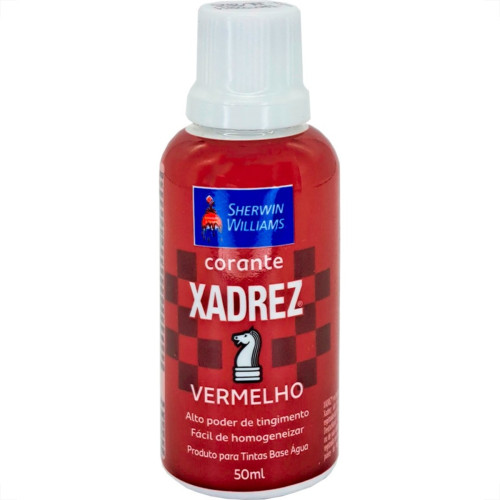 Corante Para Tinta Xadrez Vermelho (50Ml) - Kit C/12 Pecas Corante Para Tinta Xadrez Vermelho (50Ml) - Kit C/12 Pecas
