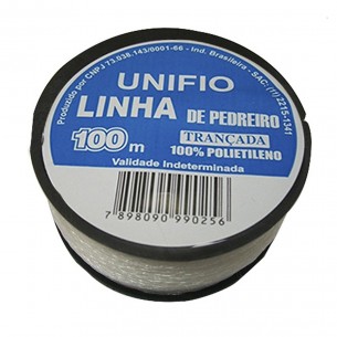 Linha Para Pedreiro 1 Fio Unifio 100M . / Kit C/ 12 Peca