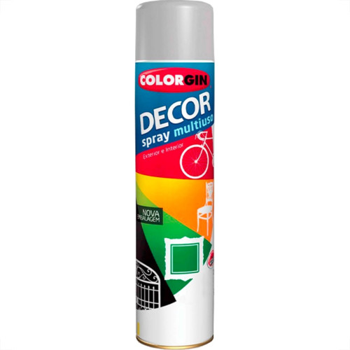 Spray Colorgin Decor Cinza 360Ml 8651 Spray Colorgin Decor Cinza 360Ml 8651