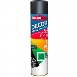 Spray Colorgin Decor Preto Fosco 360Ml 8711