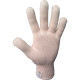 Luva Malha Trico Acrilon Simples Branca Cartela - Kit C/10 Pecas