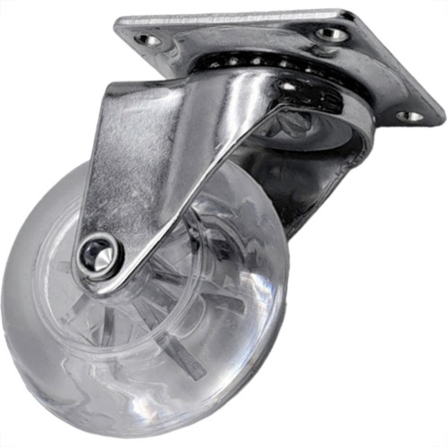 Rodizio Silicone Jomarca Base Giratoria Sem Trava 50Mm Rodizio Silicone Jomarca Base Giratoria Sem Trava 50Mm
