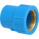 Luva Azul Com Bucha Latao Krona 25Mm X 1/2'' - Kit C/20 Pecas Luva Azul Com Bucha Latao Krona 25Mm X 1/2'' - Kit C/20 Pecas