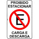 Placa Look 20X30Cm (Proibido Estacionar Carga/Descarga) - Kit C/5 Pecas Placa Look 20X30Cm (Proibido Estacionar Carga/Descarga) - Kit C/5 Pecas