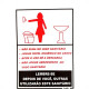 Placa Look 15X20Cm (Sanitario Feminino Educativo) - Kit C/5 Pecas Placa Look 15X20Cm (Sanitario Feminino Educativo) - Kit C/5 Pecas