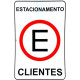 Placa Look 20X30Cm (Estacionamento Para Clientes) - Kit C/5 Pecas Placa Look 20X30Cm (Estacionamento Para Clientes) - Kit C/5 Pecas