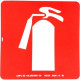 Placa Look 20X20Cm Fotoluminescente (Extintor) - Kit C/5 Pecas