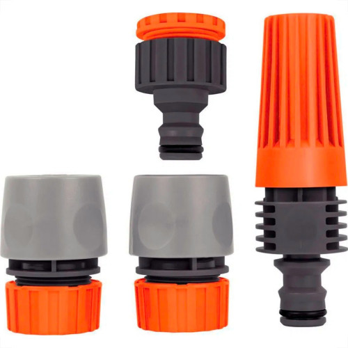 Esguicho Bico Reto Tramontina Engate Rapido + Engate Rosqueado Conjunto Com 4 Pecas - 78580/610 Esguicho Bico Reto Tramontina Engate Rapido + Engate Rosqueado Conjunto Com 4 Pecas - 78580/610