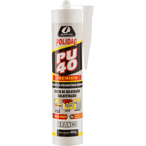 Cola Pu 40 Polidag Garin Branca 400G Cola Pu 40 Polidag Garin Branca 400G