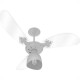 Ventilador Teto Venti-Delta 3 Pas Newcristal Light Branco 127V.