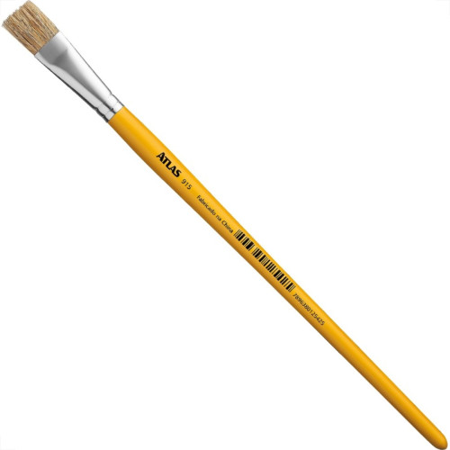 Pincel Ponta Chata Atlas 915/16 - 16 - Kit C/12 Pecas