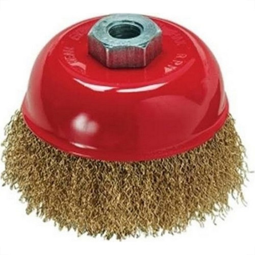 Escova De Aco Copo Para Esmerilhadeira Mtx Rosca 125Mm - M14 Escova De Aco Copo Para Esmerilhadeira Mtx Rosca 125Mm - M14