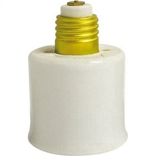 Soquete Adaptador Aumento De Lampada E-27 Para E-40 Porcelana Foxlux - Fx-04