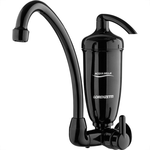 Torneira Bica Movel Filtro Abs Parede Lorenzetti Acquabella Preta Torneira Bica Movel Filtro Abs Parede Lorenzetti Acquabella Preta