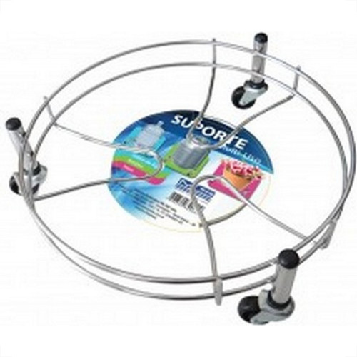 Suporte Para Botijao De Gas Duler Cromado Com Rodizio Suporte Para Botijao De Gas Duler Cromado Com Rodizio