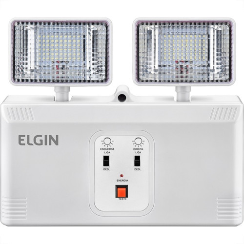 Luminaria De Emergencia Elgin Com Blocos De Led Autonomos 2000Lm Bivolt Luminaria De Emergencia Elgin Com Blocos De Led Autonomos 2000Lm Bivolt
