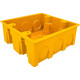 Caixinha De Luz Pvc Ivasa Amarela Orelha Pvc 4X4 - Kit C/50 Pecas Caixinha De Luz Pvc Ivasa Amarela Orelha Pvc 4X4 - Kit C/50 Pecas
