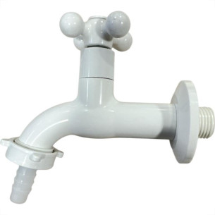 Torneira Jardim Abs Metrox 1130 Longa - W33 - 1/2'' - 1/4 Volta Branca