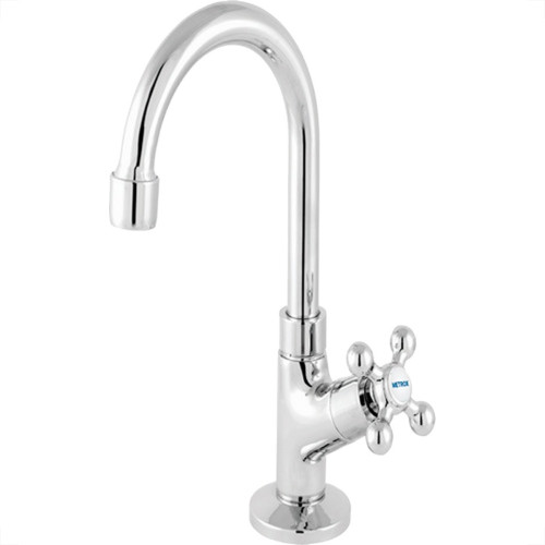 Torneira Bica Movel Lavatorio Metal Com Bica Abs Metrox 2190 - C-33 - 1/4 Volta Cromada