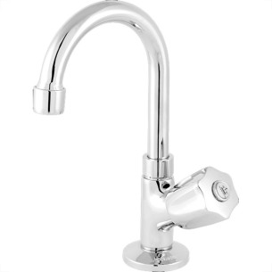 Torneira Bica Movel Lavatorio Metal Com Bica Abs Metrox 2190 - C-50 - 1/4 Volta Cromada