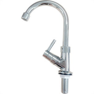 Torneira Bica Movel Lavatorio Metal Com Bica Abs Metrox 2190 - C-60 - 1/4 Volta Cromada