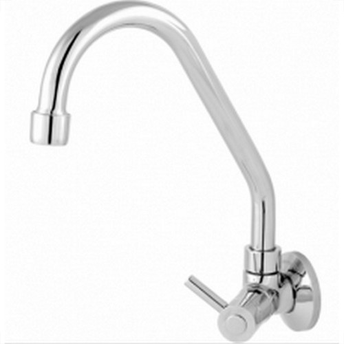 Torneira Bica Movel Pia Parede Metal Com Bica Abs Metrox 2060 - C-60 - 1/4 Volta Cromada