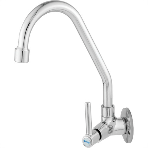 Torneira Bica Movel Pia Parede Metal Com Bica Abs Metrox 2060 - C-60 Lite - 1/4 Volta Cromada