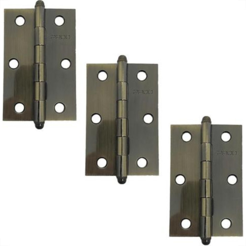 Dobradica Concept Blister Pado Aco Oxidado 3521 - 3 Pecas - 3.1/2'' X 2.1/2''