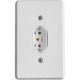 Conjunto Ilumi Pratika Com Placa 1 Tomada 2P+T. 20A. - 19141 Conjunto Ilumi Pratika Com Placa 1 Tomada 2P+T. 20A. - 19141