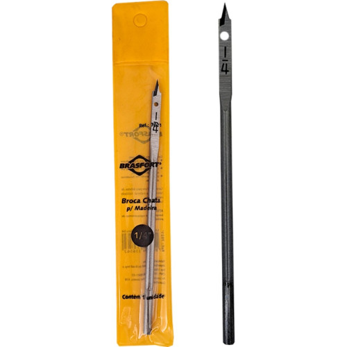 Broca Chata Madeira Brasfort 1/4'' - 7021 Broca Chata Madeira Brasfort 1/4'' - 7021