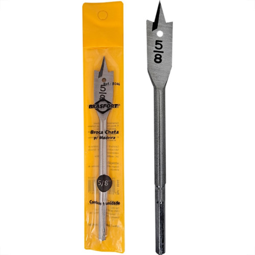 Broca Chata Madeira Brasfort Tam.G 5/8'' - 8046 Broca Chata Madeira Brasfort Tam.G 5/8'' - 8046
