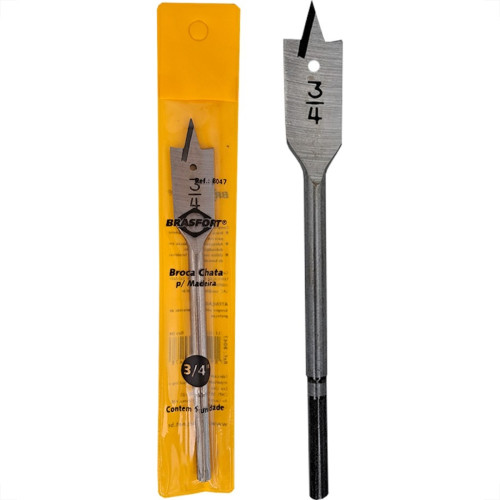 Broca Chata Madeira Brasfort 3/4'' - 8047 Broca Chata Madeira Brasfort 3/4'' - 8047