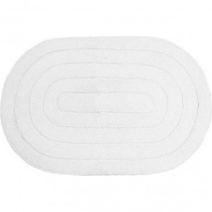 Tapete Kapazi Wc Allegro Oval Branco 40Cm X 60Cm